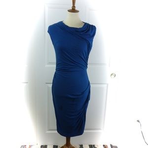 Anthropologie Ruched Jersey Dress, Sz S